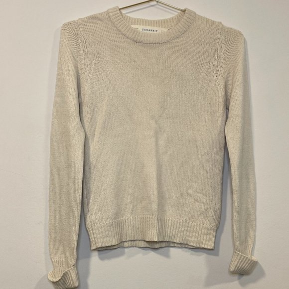 Cream Knit with Elbow Patches - Picture 2 of 3